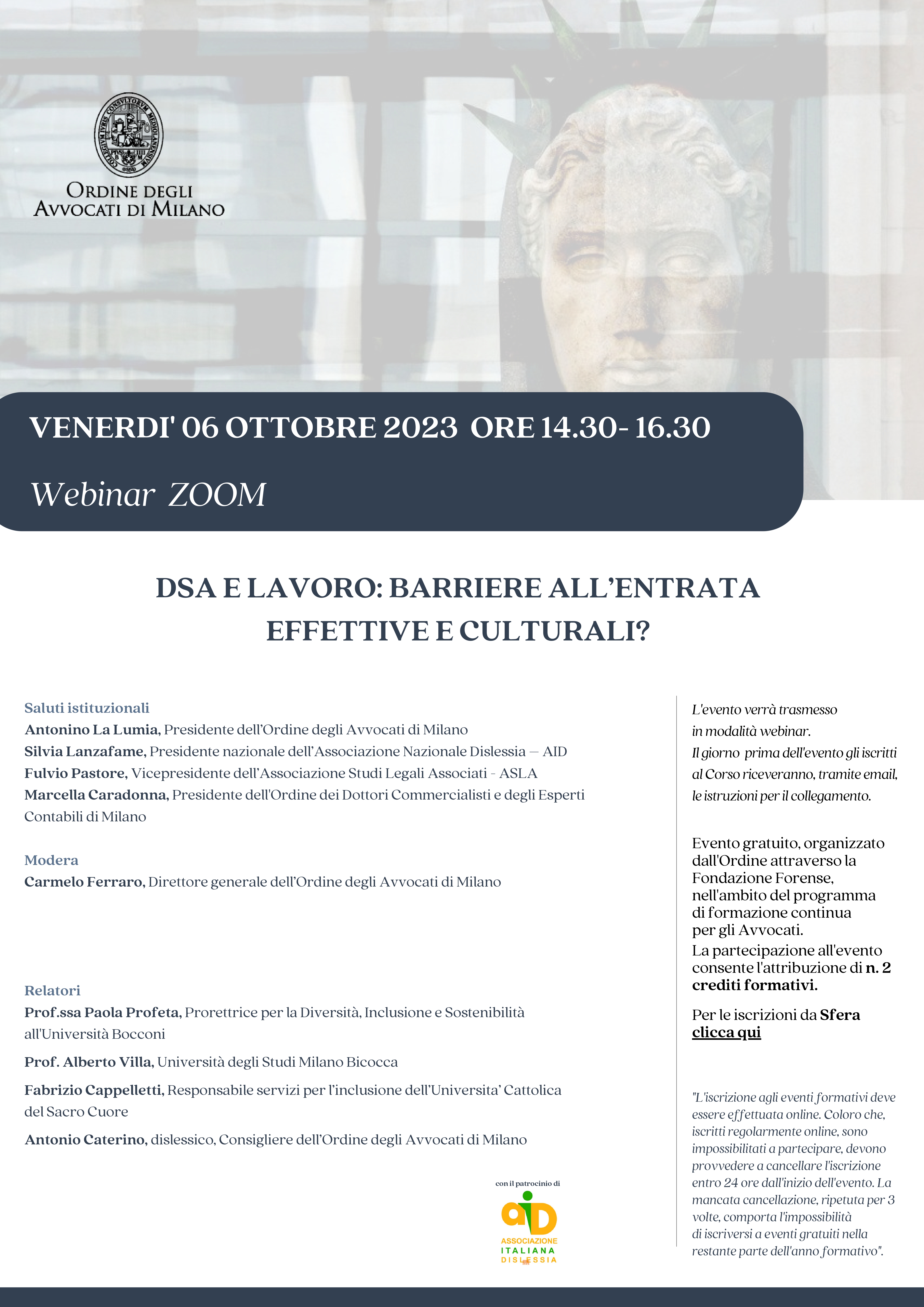 Webinar DSA e lavoro